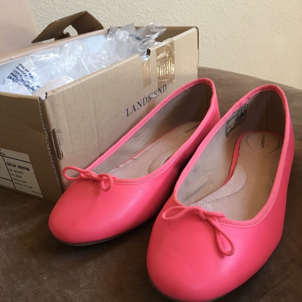 Lands' End Bianca Ballet Flats Sz 9.5